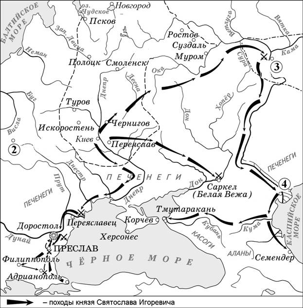 Поход игоря святославича на половцев карта